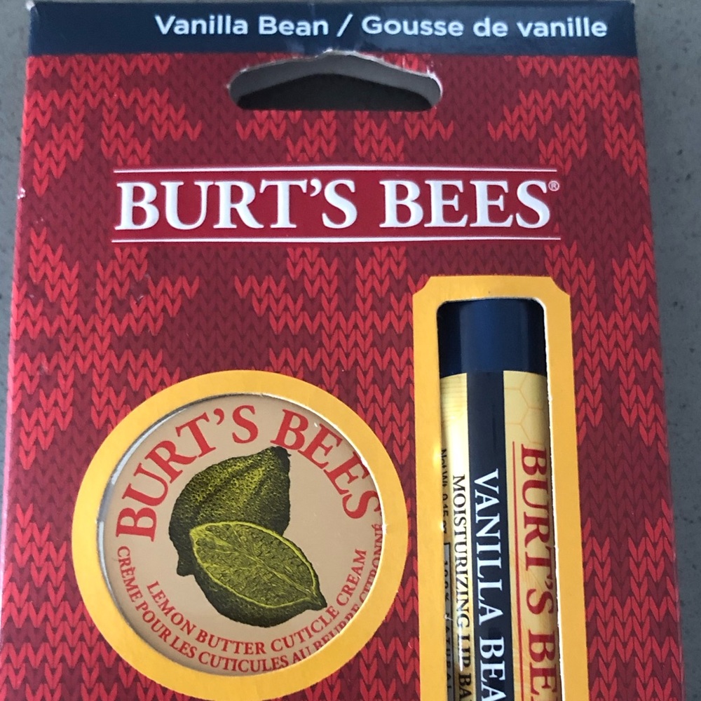 Burt’s Bees🐝 vanilla lip balm and cuticle cream